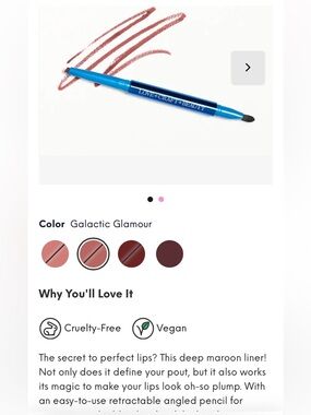 LOVE+CRAFT+BEAUTY Lip Liner with built in lip brush in 3 AVAILABLE SHADES! NEW!